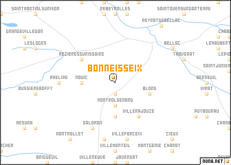 map of Bonneisseix
