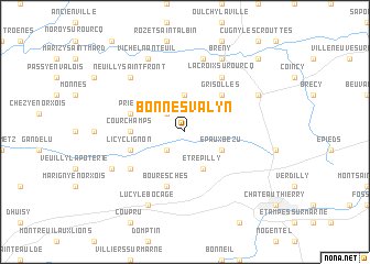 map of Bonnesvalyn