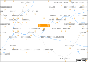 map of Bonnes