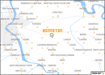 map of Bonnetan