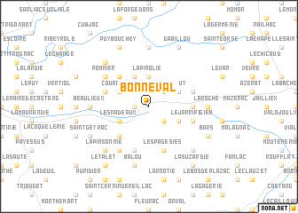 map of Bonneval