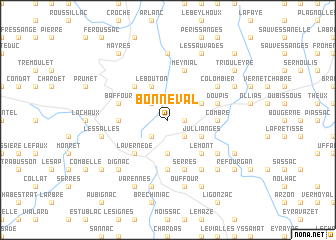 map of Bonneval