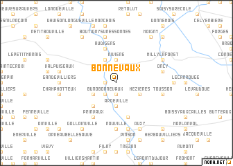 map of Bonnevaux