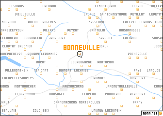 map of Bonneville
