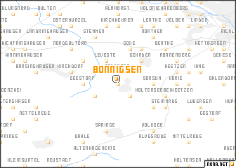 map of Bönnigsen