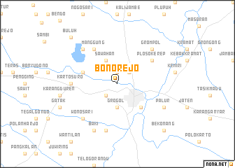 map of Bonorejo