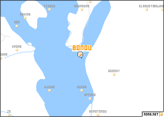 map of Bonou