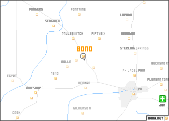 map of Bono