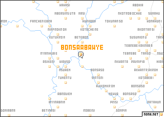 map of Bonsa-Abawye