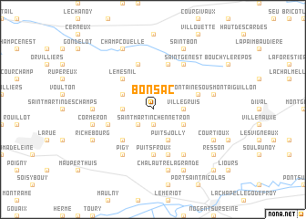 map of Bonsac