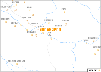 map of Bon Shovār