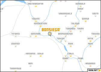 map of Bonsiéga
