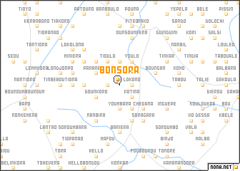 map of Bonsora