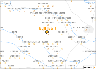 map of Bonţeşti