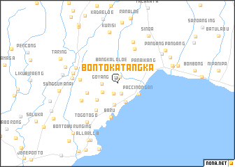 map of Bontokatangka