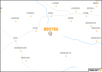 map of Bontou
