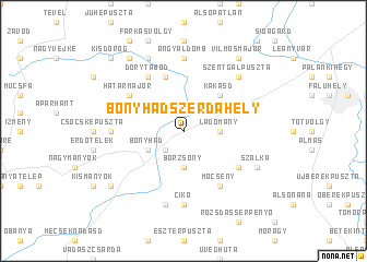 map of Bonyhádszerdahely
