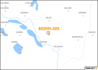 map of Boomplaas