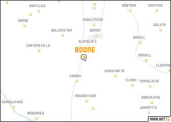 map of Boone