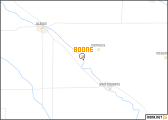 map of Boone