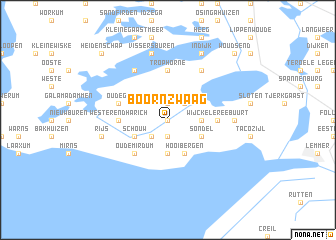 map of Boornzwaag