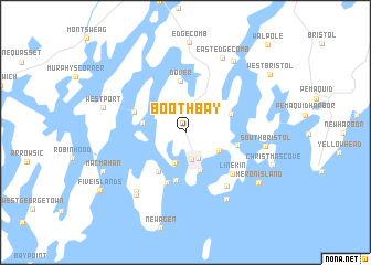 map of Boothbay