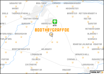 map of Boothby Graffoe