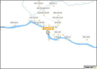 map of Booué