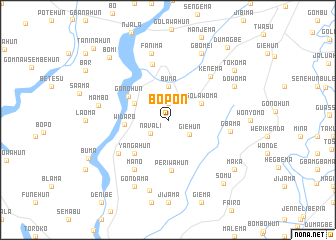 map of Bopon