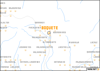 map of Boquete