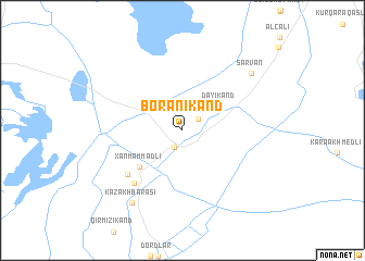 map of Boranıkǝnd