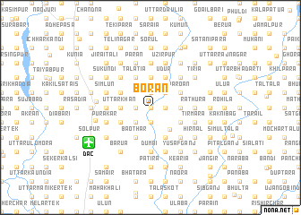 map of Borān