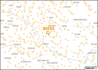 map of Boras