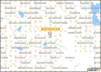 map of Borawewa