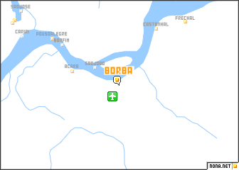 map of Borba