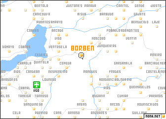 map of Borbén