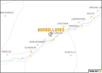 map of Borbollones