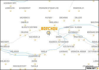 map of Borchów