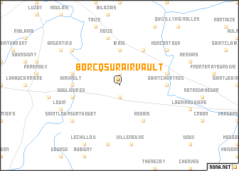 map of Borcq-sur-Airvault