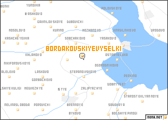 map of Bordakovskiye Vyselki