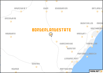 map of Borderland Estate