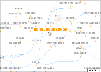 map of Bordj Bou Rerhda