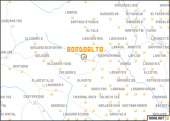 map of Bordo Alto