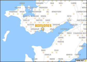 map of Bordones
