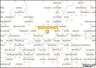 map of Bordonhos