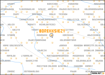 map of Borek Księży