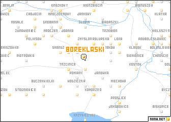 map of Borek Laski