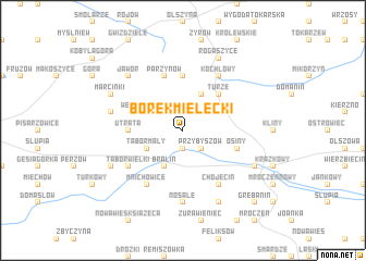 map of Borek Mielęcki