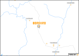 map of Borékro