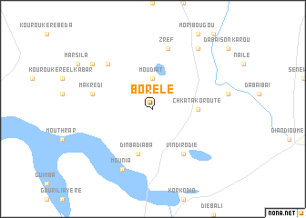 map of Borélé